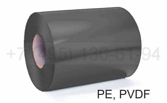Штрипс 0,8 мм RAL7024 Серый PVDF гарантия 20 лет алюминиевый для кровли