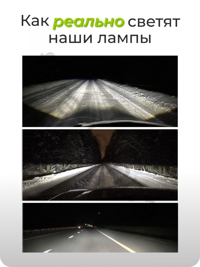 Светодиодные мини линзы автолампы в фары H7 серия PRO80