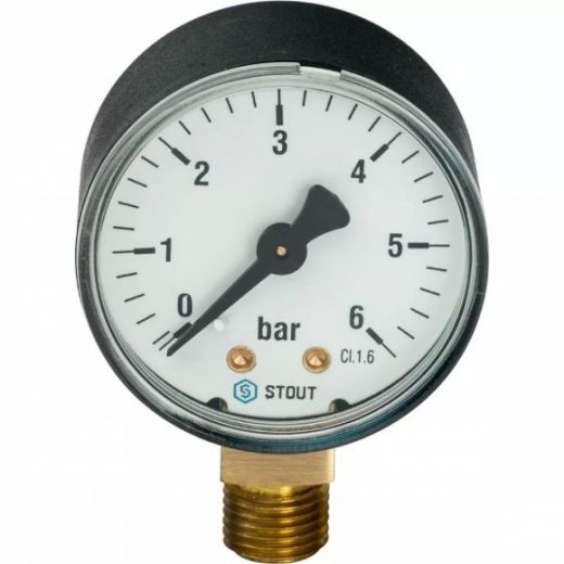 Манометр радиальный Stout (корпус ? 63 мм) SIM-0010-631008