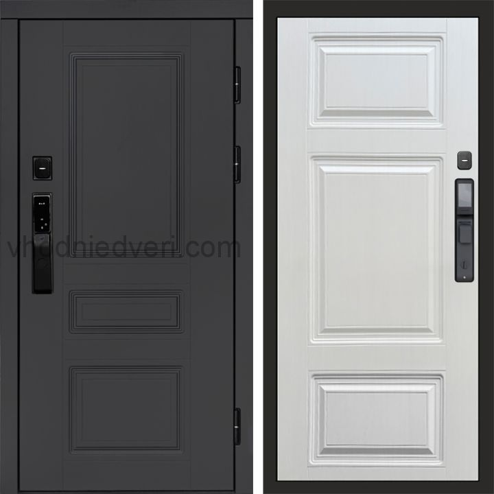 Входная дверь Termo-door ОРЕГОН ГРАФИТ с электрозамком - Лион Лиственница