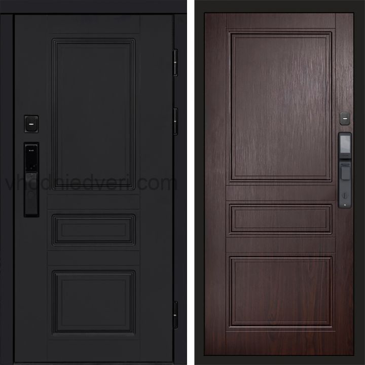 Входная дверь Termo-door ОРЕГОН BLACK с электрозамком - Класскика Венге