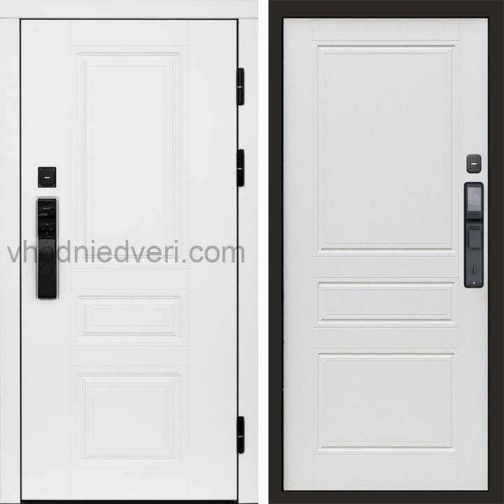 Входная дверь Termo-door ОРЕГОН WHITE с электрозамком - Классика Лиственница