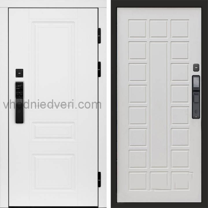 Входная дверь Termo-door ОРЕГОН WHITE с электрозамком - Престиж Бежевый матовый