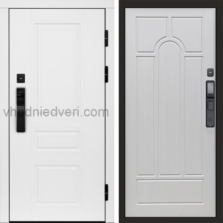 Входная дверь Termo-door ОРЕГОН WHITE с электрозамком - Арка Лиственница