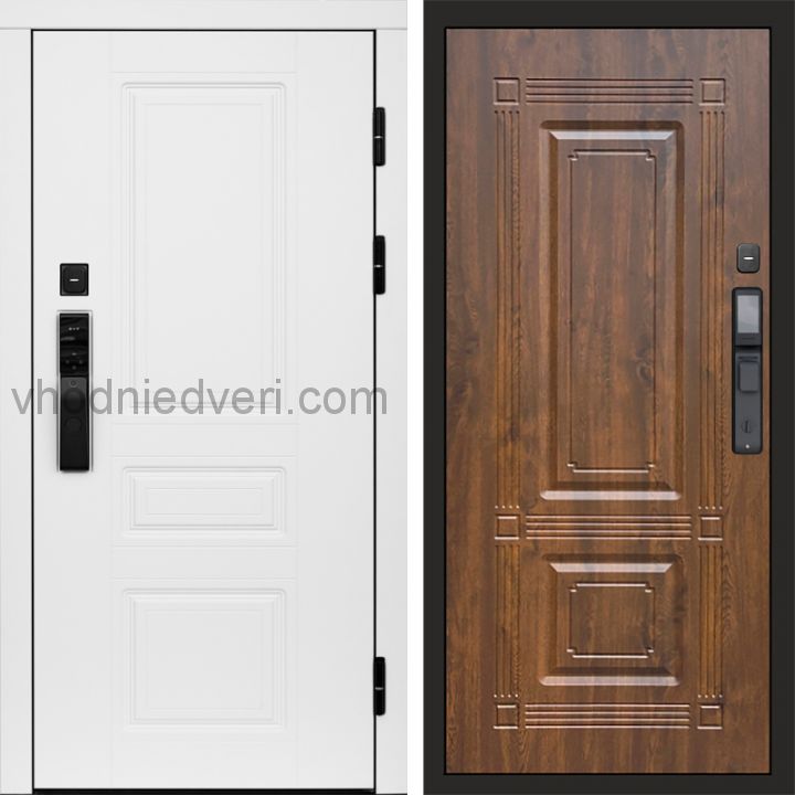 Входная дверь Termo-door ОРЕГОН WHITE с электрозамком - Мадрид Дуб