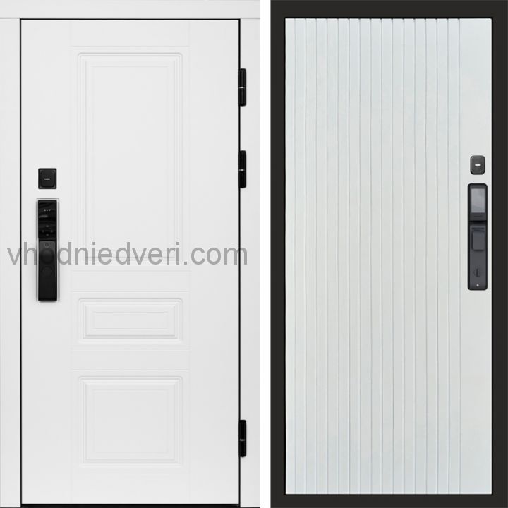 Входная дверь Termo-door ОРЕГОН WHITE с электрозамком - Flat Белый софт