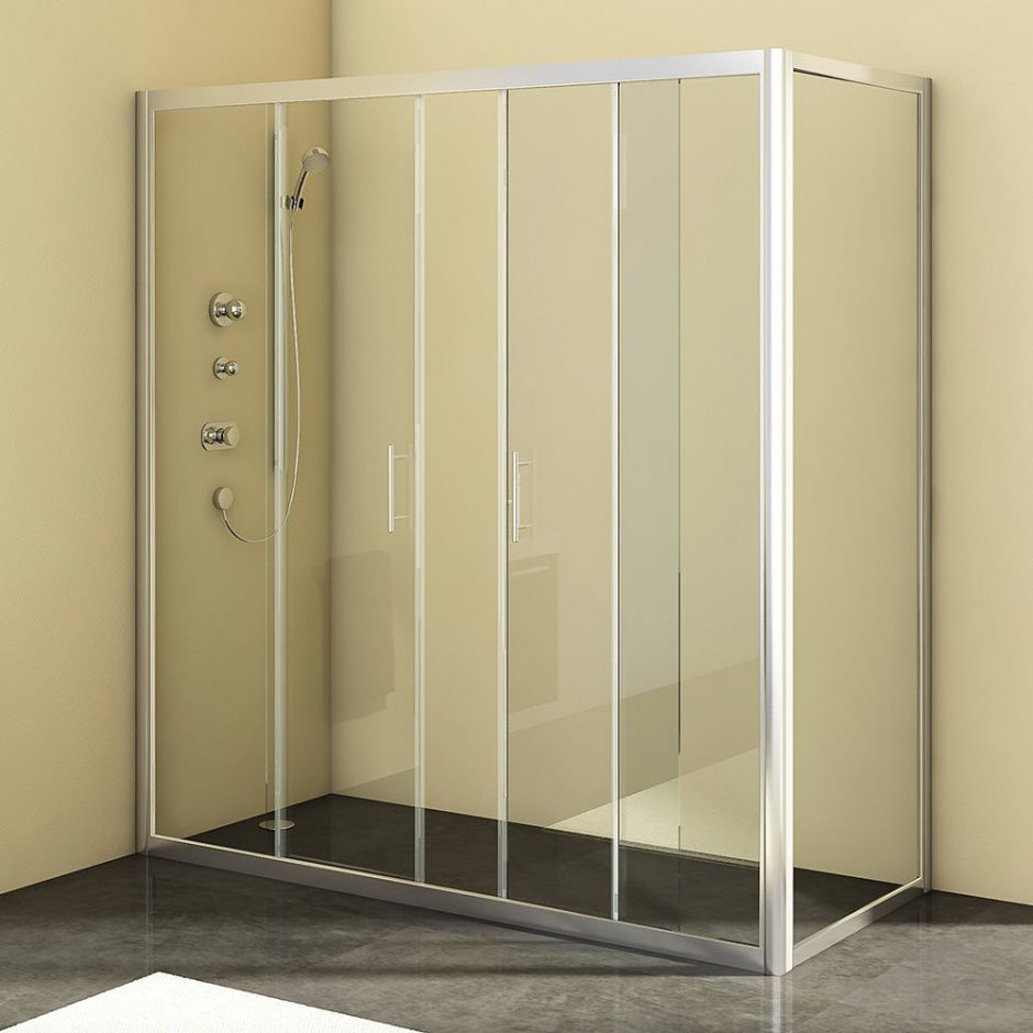 Угловая душевая кабина Kolpa-San SQ LINE TV4D/S + SQ LINE TS 170х80 см