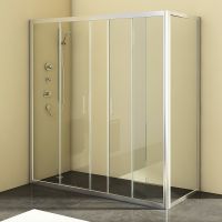 Угловая душевая кабина Kolpa-San SQ LINE TV4D/S + SQ LINE TS 170х80 см схема 1