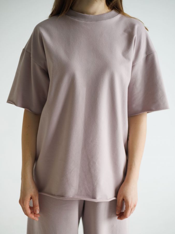 Футболка оверсайз туман