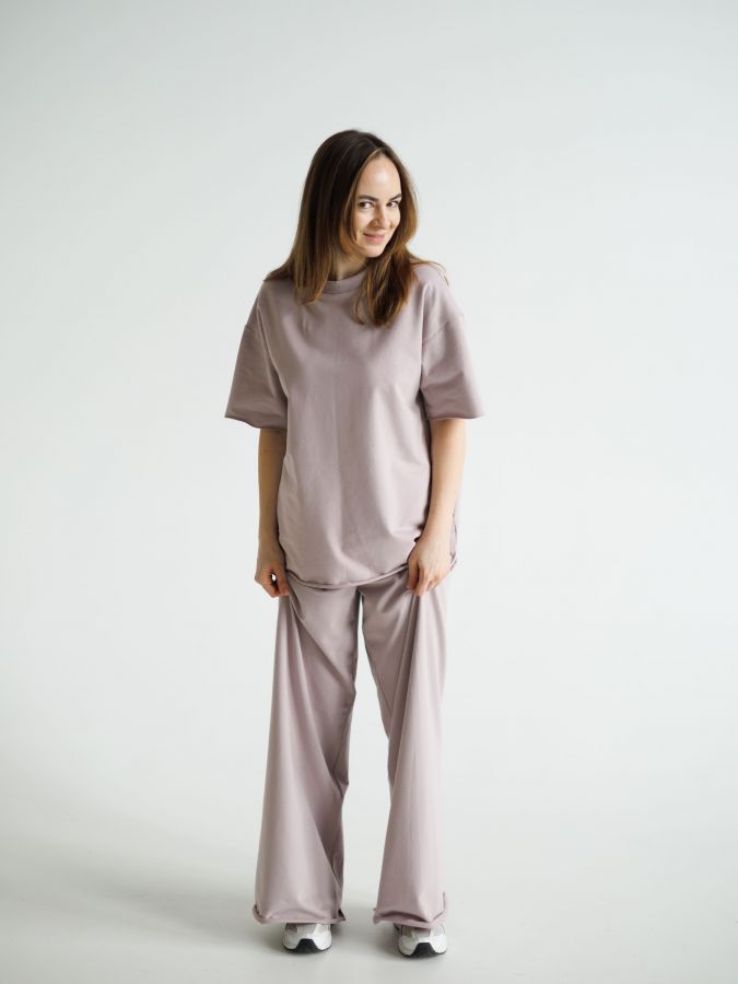 Футболка оверсайз туман