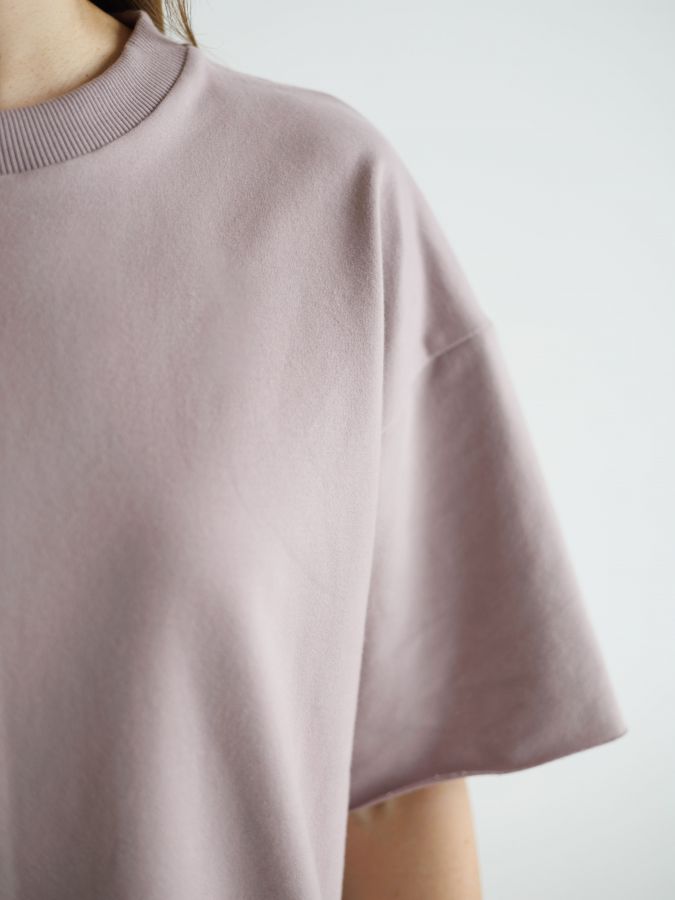 Футболка оверсайз туман