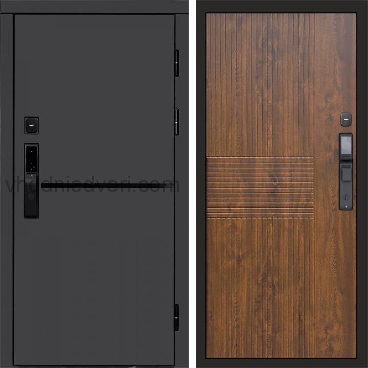 Входная дверь Termo-door ТРЕНД ГРАФИТ с электрозамком - Мастино Дуб