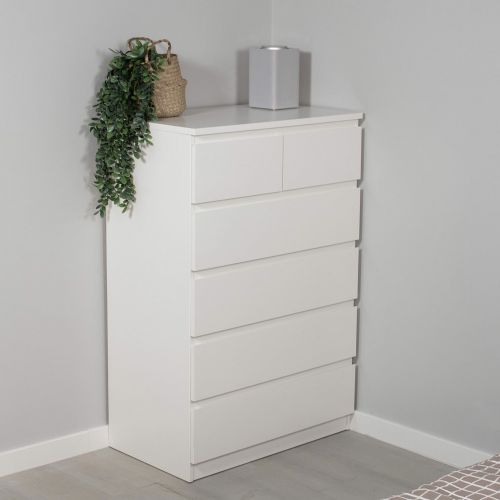BRUSALI Комод с 6 ящиками (4+2), белый 80x123х48 см BRUSALI Комод с 6 ящиками (4+2), белый 80x123х48 см