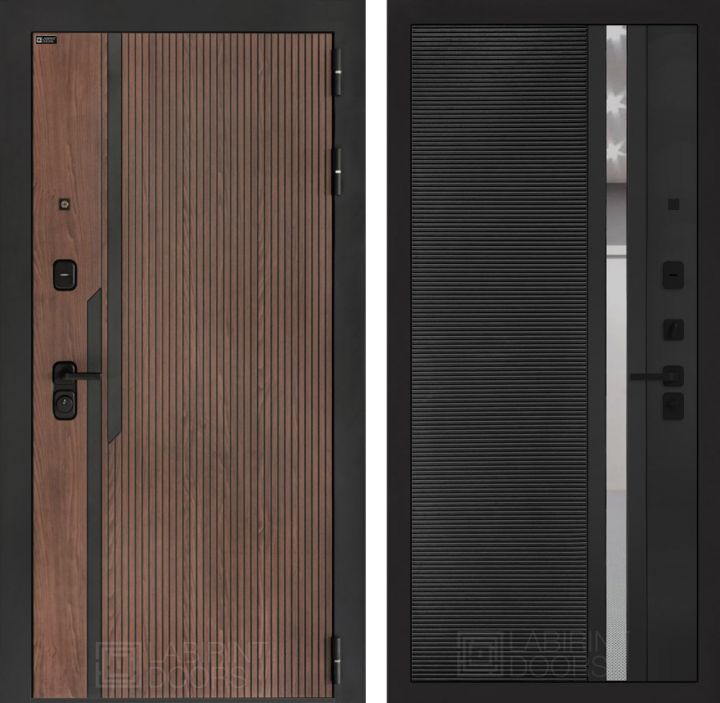 Входная дверь Лабиринт KARMINA 31 Черный кварц