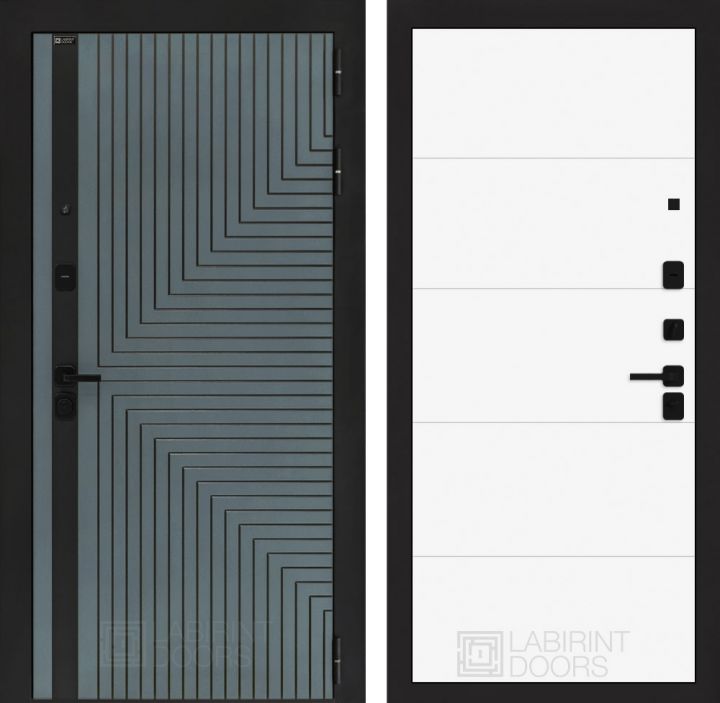 Входная дверь Лабиринт CREDOR 13 Белый софт