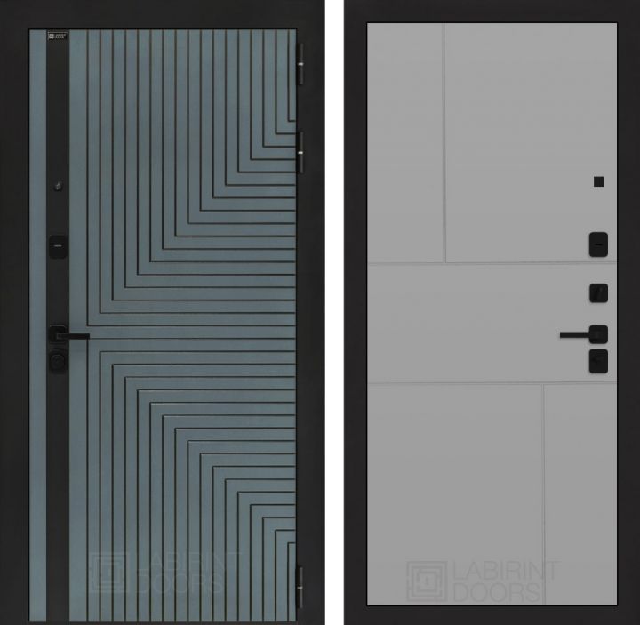 Входная дверь Лабиринт CREDOR 21 Грей софт