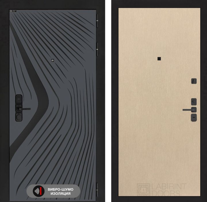 Дверь входная Лабиринт LEOLAB 05 Венге светлый