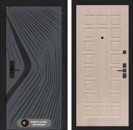 Дверь входная Лабиринт LEOLAB 04 Беленый дуб