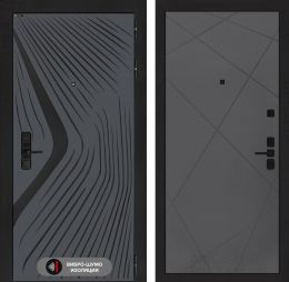 Дверь входная Лабиринт LEOLAB 24 Графит софт
