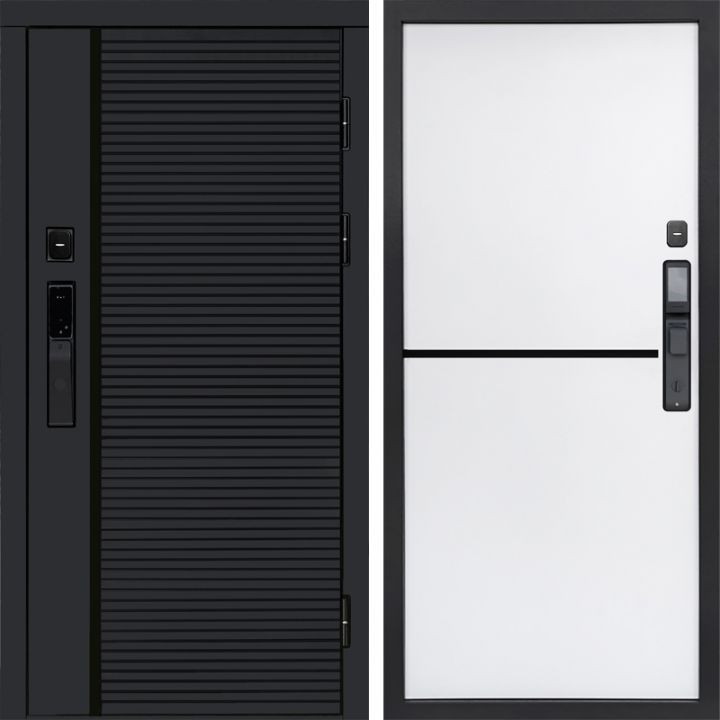 Входная дверь Termo-door BLACK LINE с электронным замком Нео White