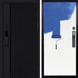 Входная дверь Termo-door УРБАН BLACK с электронным замком Грунт под покраску