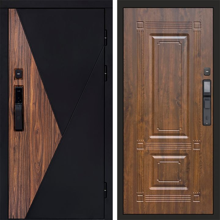 Входная дверь Termo-door МАТРИКС с электронным замком Мадрид Дуб