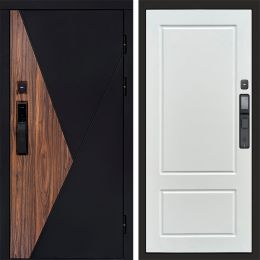 Входная дверь Termo-door МАТРИКС с электронным замком Марсель Белый Софт