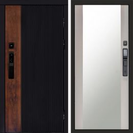 Входная дверь Termo-door ПРЕСТИЖ с электронным замком Зеркало лиственница