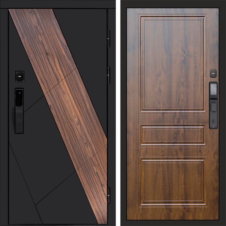 Входная дверь Termo-door НОВА с электрозамком Классика дуб