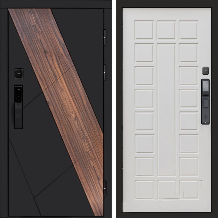 Входная дверь Termo-door НОВА с электронным замком Престиж бежевый матовый