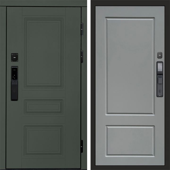 Входная дверь Termo-door ОРЕГОН GREEN с электронным замком Марсель Грей Софт