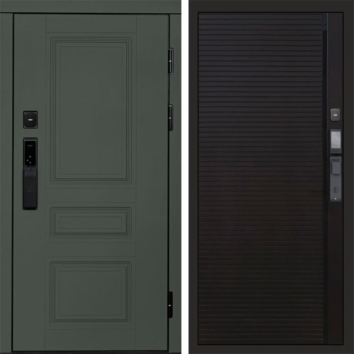 Входная дверь Termo-door ОРЕГОН GREEN с электронным замком Porte black