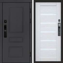 Входная дверь Termo-door ОРЕГОН ГРАФИТ с электронным замком Царга лиственница