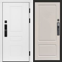 Входная дверь Termo-door ОРЕГОН WHITE с электронным замком Марсель Слоновая Кость