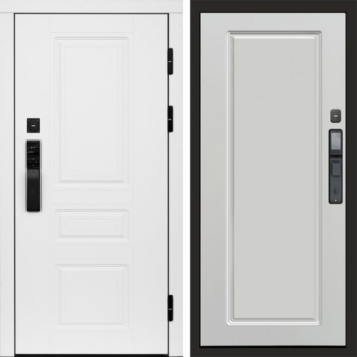 Входная дверь Termo-door ОРЕГОН WHITE с электронным замком Гранд Белый Софт