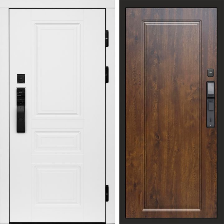 Входная дверь Termo-door ОРЕГОН WHITE с электронным замком Гранд Дуб