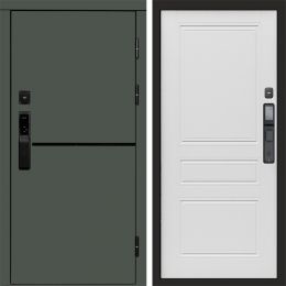 Входная дверь Termo-door ТРЕНД GREEN с электронным замком Классика лиственница