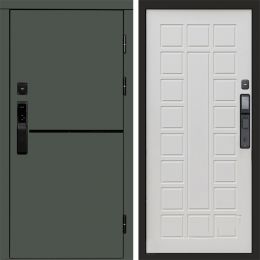 Входная дверь Termo-door ТРЕНД GREEN с электронным замком Престиж бежевый матовый