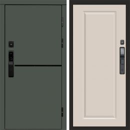 Входная дверь Termo-door ТРЕНД GREEN с электронным замком Гранд Слоновая Кость