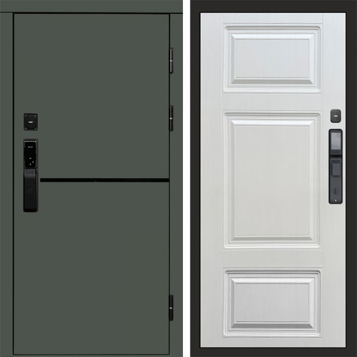 Входная дверь Termo-door ТРЕНД GREEN с электронным замком Лион Лиственница