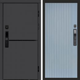 Входная дверь Termo-door ТРЕНД ГРАФИТ с электронным замком FLAT Грей Софт