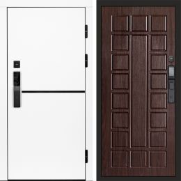 Входная дверь Termo-door ТРЕНД WHITE с электронным замком Престиж венге