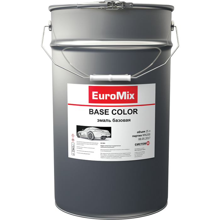 EuroMix Эмаль базовая EUROMIX калина 104, объем 25л.