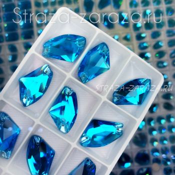 DeLuxe Пришивные Стразы Aquamarine Галактик 17*27 мм