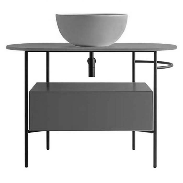 Тумба для консоли Globo Bob OP021BBL 75Х45 с яшиком ФОТО