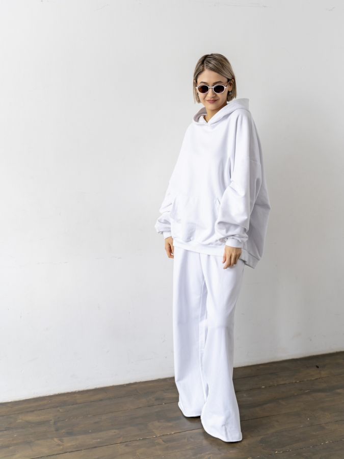 Брюки оверсайз белые