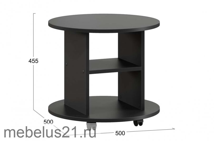 Стол журнальный Остин Антрацит