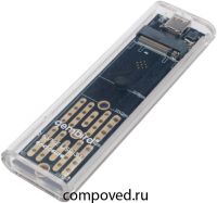 Внешний корпус для SSD M.2 Gembird EEM2-NVME-2 Transparent