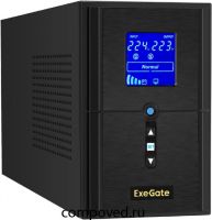 ИБП ExeGate SineTower SZ-1000.LCD.AVR.2SH.1C13.USB