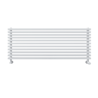 Горизонтальный радиатор с квадратными колонками КЗТО QUADRUM NEO 50 H 1500 RAL 9016 схема 2